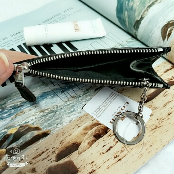 COACH CARD CASE KEY POUCH LEOPARD PRINT NWT - Picture 6 of 8